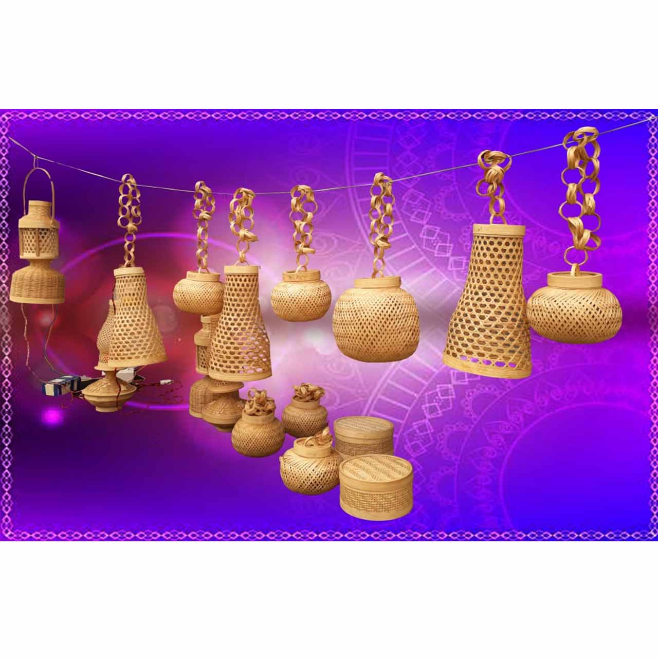 Bamboo Lights Long and Round Shaped