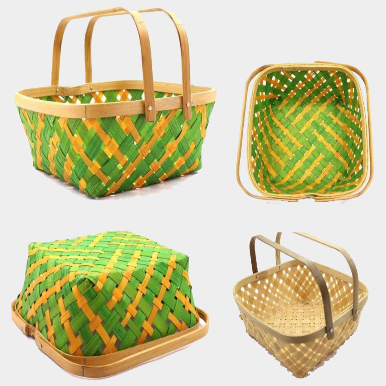 Bamboo Basket Green